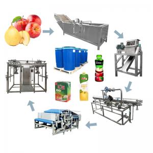 China SUS 304 Apple Juice Concentrate Fruit Processing Line 1500T/Day on sale