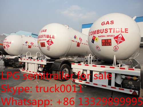 ASME 2 axle LPG tank trailer 40500L for sale, factory direct sale 2 axles BPW propane gas tank semitrailer for sale
