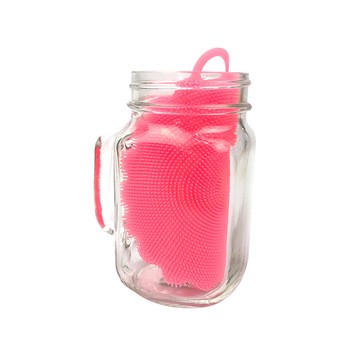 Kitchen Best Fancy Reusable High Quality Silicone Brush Cleaning Pad Circle Dishwashing Brush Cleaning Tool