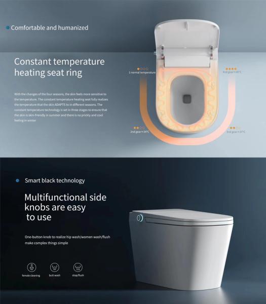 Cheap 400Mm Roughing Smart Wc Remote Control Toilet With Built In Bidet Commercial for sale