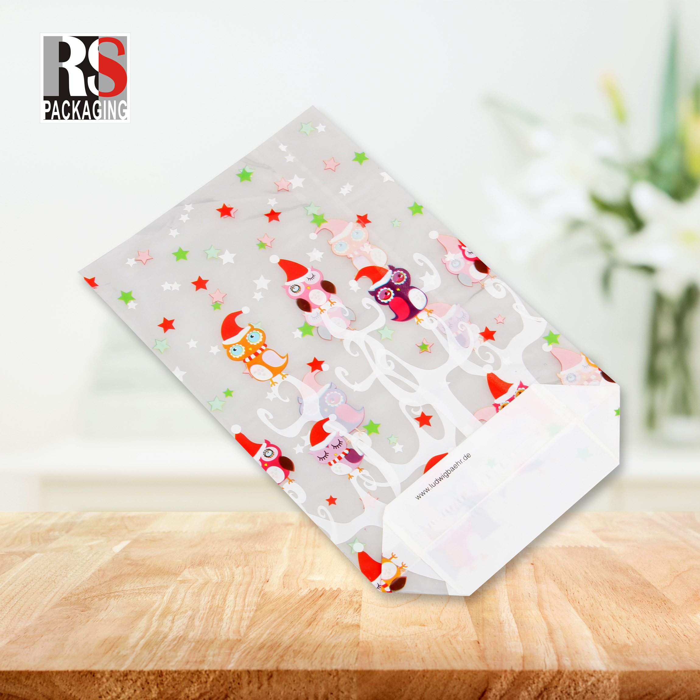 Clear Colors Bopp Opp Flat Bottom Bag Plastic Square Bottom Bag For Sealing Candy