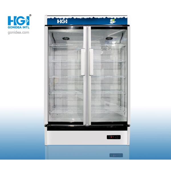 Gonidea 1.9m 2 Door Bottle Display Cooler Soft Drinks 800L Vertical Cirlulation