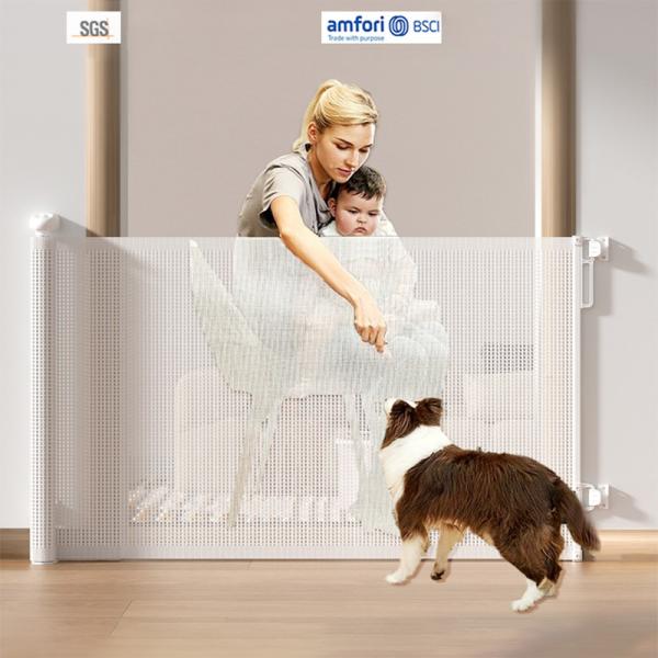 No Drill Stairs Baby Fence Double Locking Safety Door Gate For Pets And Kids