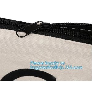 Professional Cosmetic Bag Canvas Zipper Pouch Wholesale, Private Label Makeup