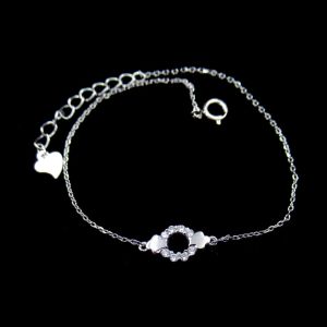Elegant 925 Silver Tennis Bracelet / Cubic Zirconia Wedding Necklace