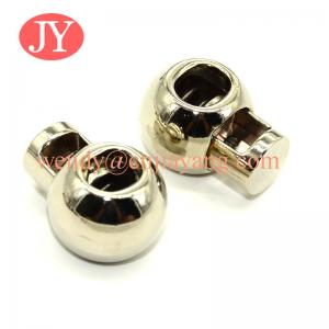 Quality jiayang Custom colour metal cord lock end stopper for string wholesale