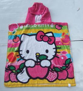 Quality Cartoon Children Cloak  Hooded  Towel 120*20cm Baby Bathrobe for sea beach wholesale