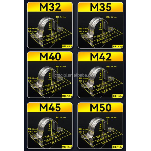 Metric Measurement System ZINC PVC Pipe Fitting Saddle Clamp Collar Clamp Split Pipe Saddle Clamp for Customized Solutions