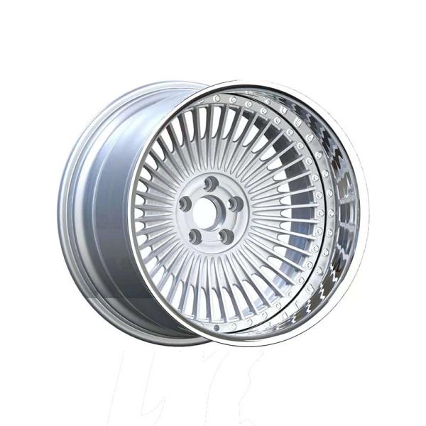 forged alloy wheels 2 pieces Chrome wheel rims forged concave wheels