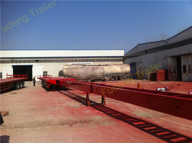 Telescopic Wind Blade Transport 40 Foot Semi Trailer 50 Ton Can Extend