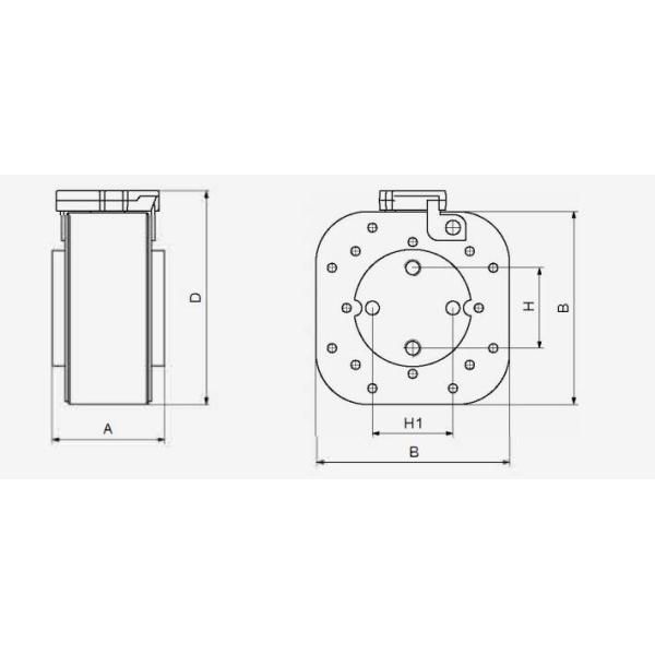 40A-3600A Industrial Power Fuses Square Plate Type Fast Acting Fuse With Filler
