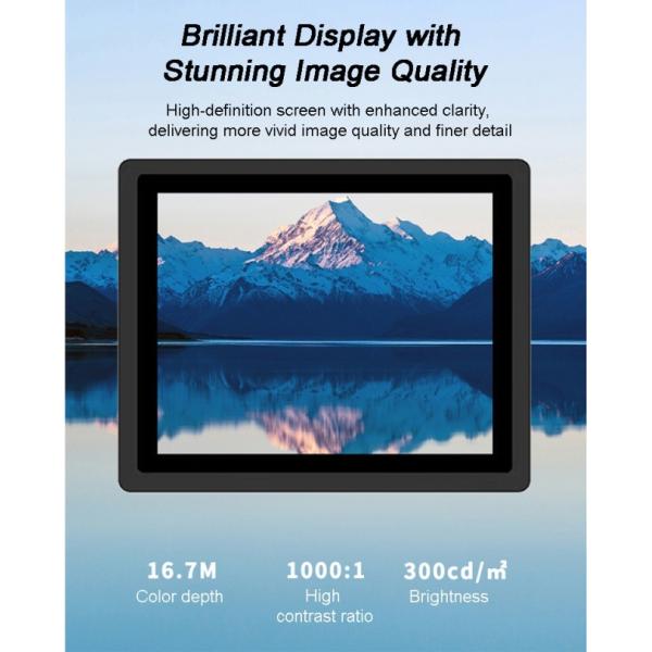 21.5 Inch Industrial Capacitive Touch Screen Panel Pc With Win10 Ip65 Waterproof Vesa Mount Embedded Industry Monitor