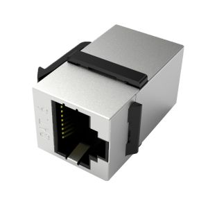 Cat6 Network Modular Female RJ45 Cable Coupler With Shield