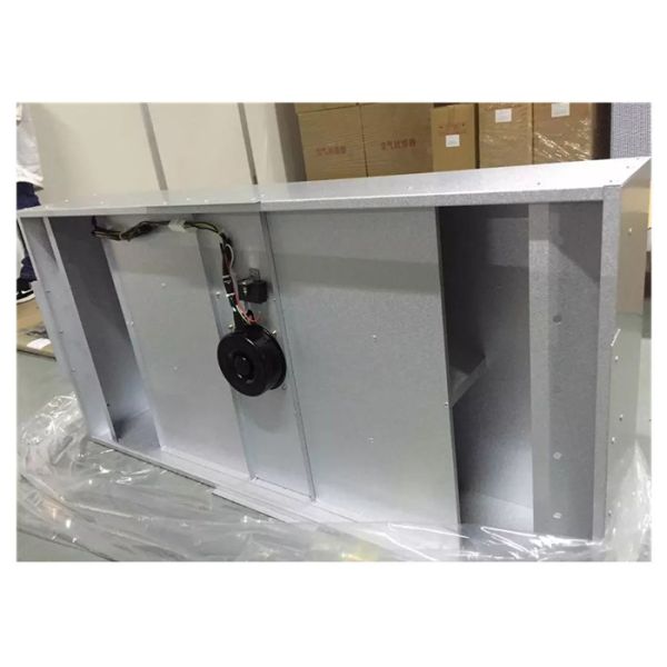 Modular Clean Room FFU Hepa Filter With Anodized Aluminum Body Silver Color