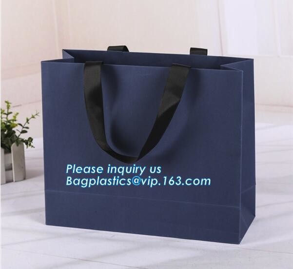 luxury brand paper shopping bag,luxury custom matt paper bag,printed paper carrier bags for clothes,Luxury recycled cust