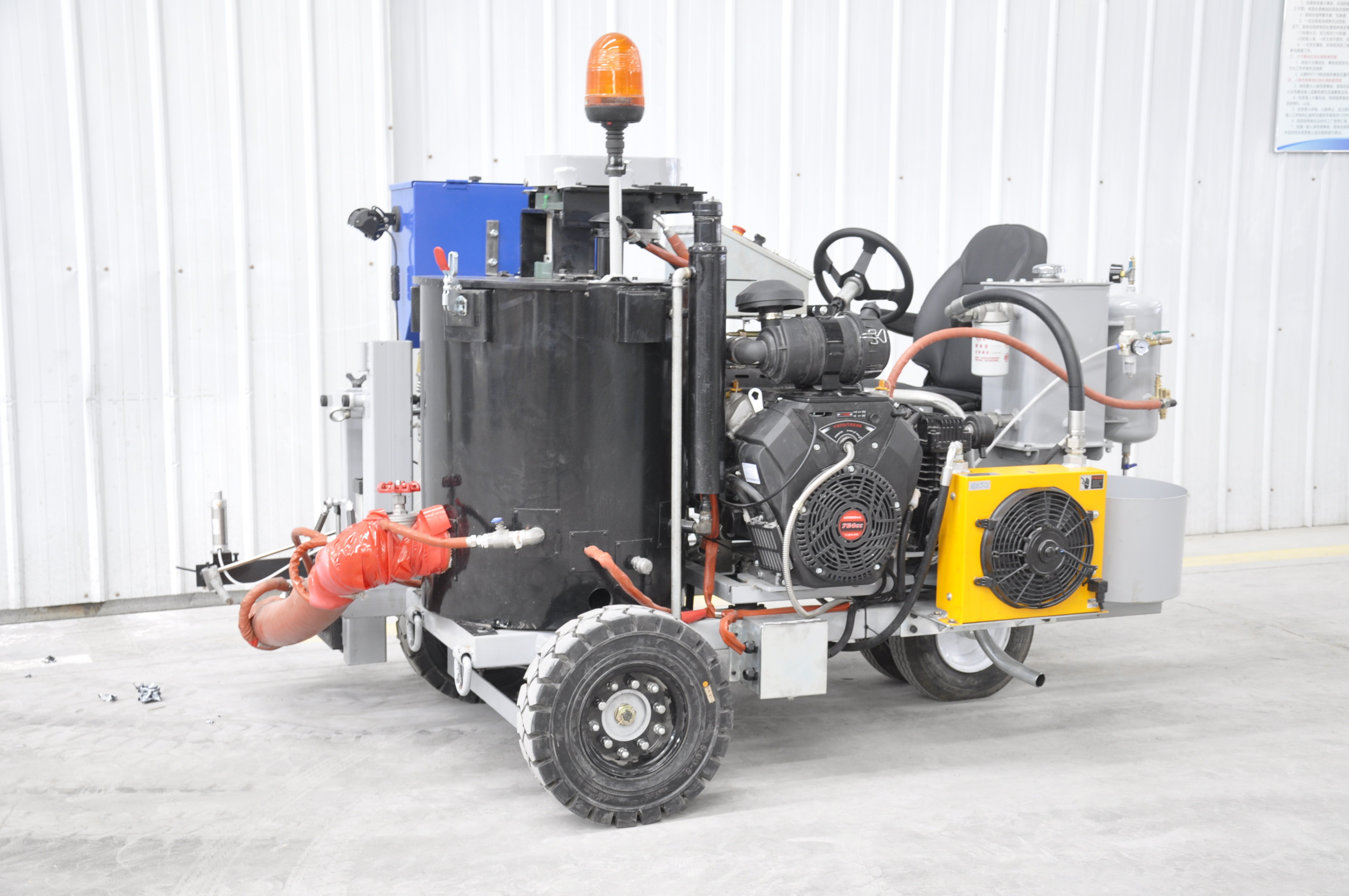 Mini Driving Thermoplastic Road Line Marking Tricycle -Extrusion Marking