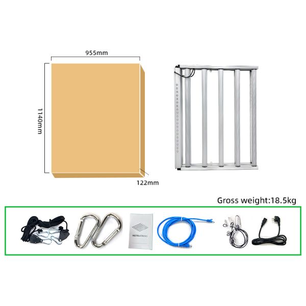Best Sellers Foldable Full Spectrum LED Grow Light 1000W Dimmable Plant Growth Blue Red Lm281b for Indoor
