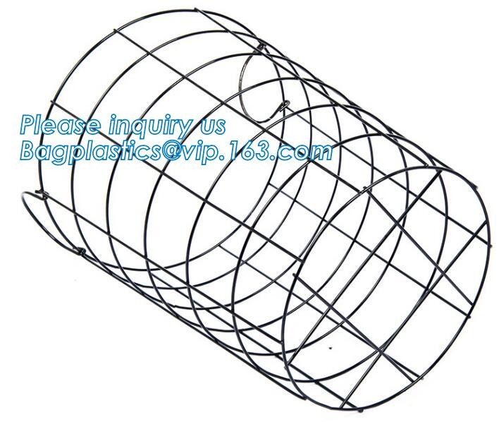 decorative laundry metal wire material storage basket, Vintage Metal Chicken Wire Removable Fabric Hanging Storage Baske