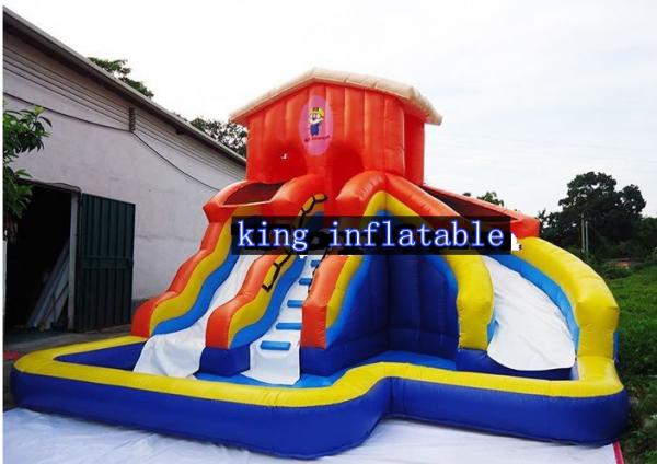 Cheap Kids Inflatable Water Slide Waterproof Backyard Bounce House Swimming Slides Pool for sale