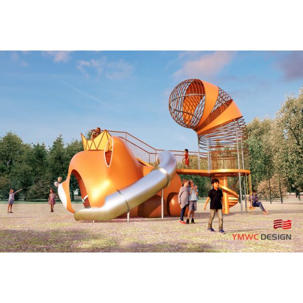 Stainless Steel Red Panda Style Outdoor Amusement Facilities for Park Square Fun Time
