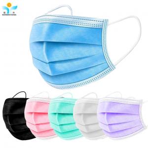 Quality Medical Disposable 3 Ply Face Mask For Daily Protection With Different Color wholesale