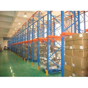 Heavy duty drive in racking for pallets