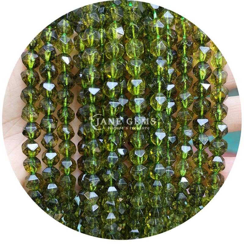 Genuine Faceted Gemstone Loose Beads High Durability for Jewelry Making