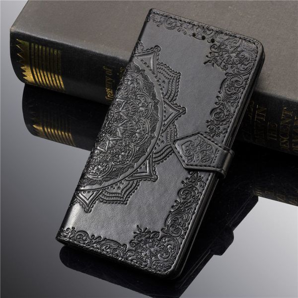 Multi Color Embossed Mandala Phone Flip Case For IphoneXS Max IphoneXR IphoneXS IphoneX Iphone8 Iphone8 Plus Iphone7