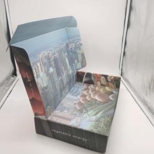 China E Flute Matte Paper UV Printing Corrugated Display Boxes For Vegetable And Fruit on sale