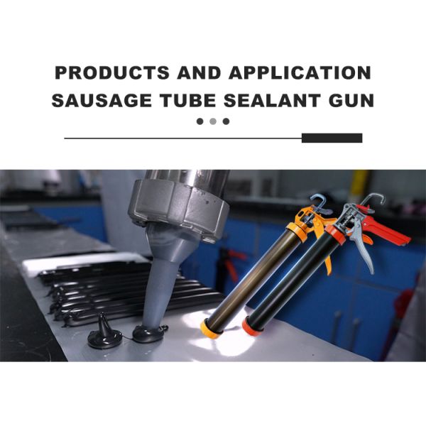 600Ml Sausage Sealant Caulking Adhesive Gun for Crevices or Corners