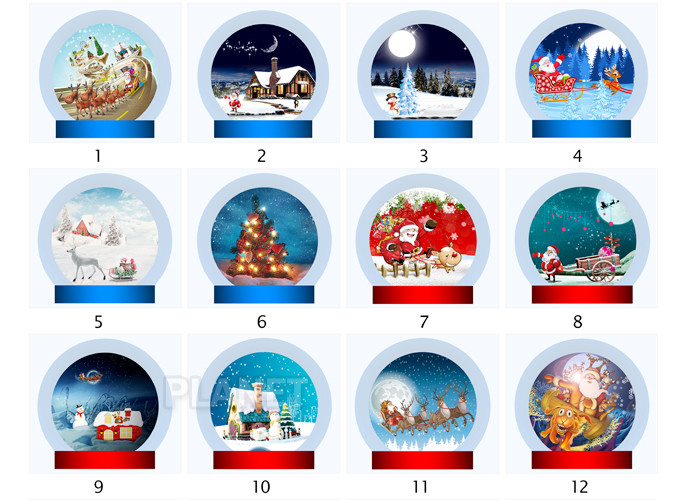 OEM Airblown Inflatable Snow Globe With Background Durable Serurity - Guarantee