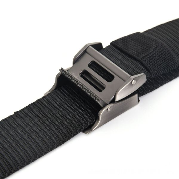 Outdoor Men's Combat Tactical Duty Belt Metal Buckle Nylon Quick Release Waist Belt