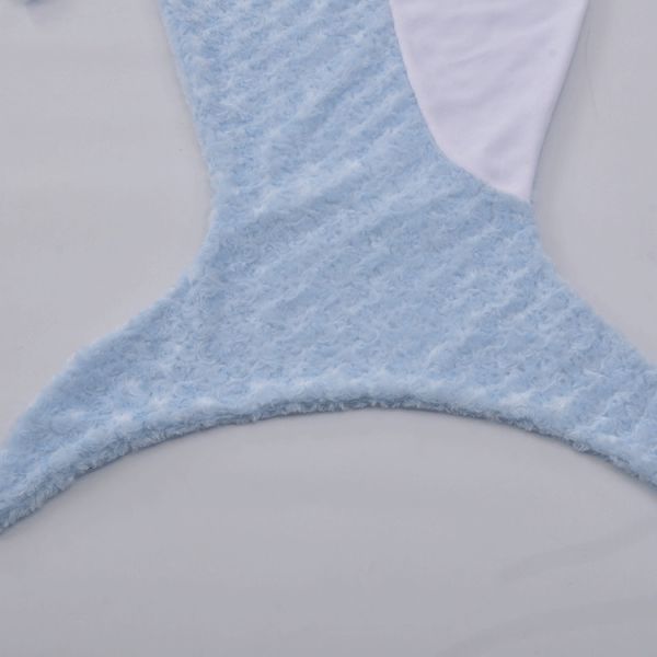 Soft PV Fleece Wrapping Cover Animal Tail Blanket With Colorful Fish Scale Tail