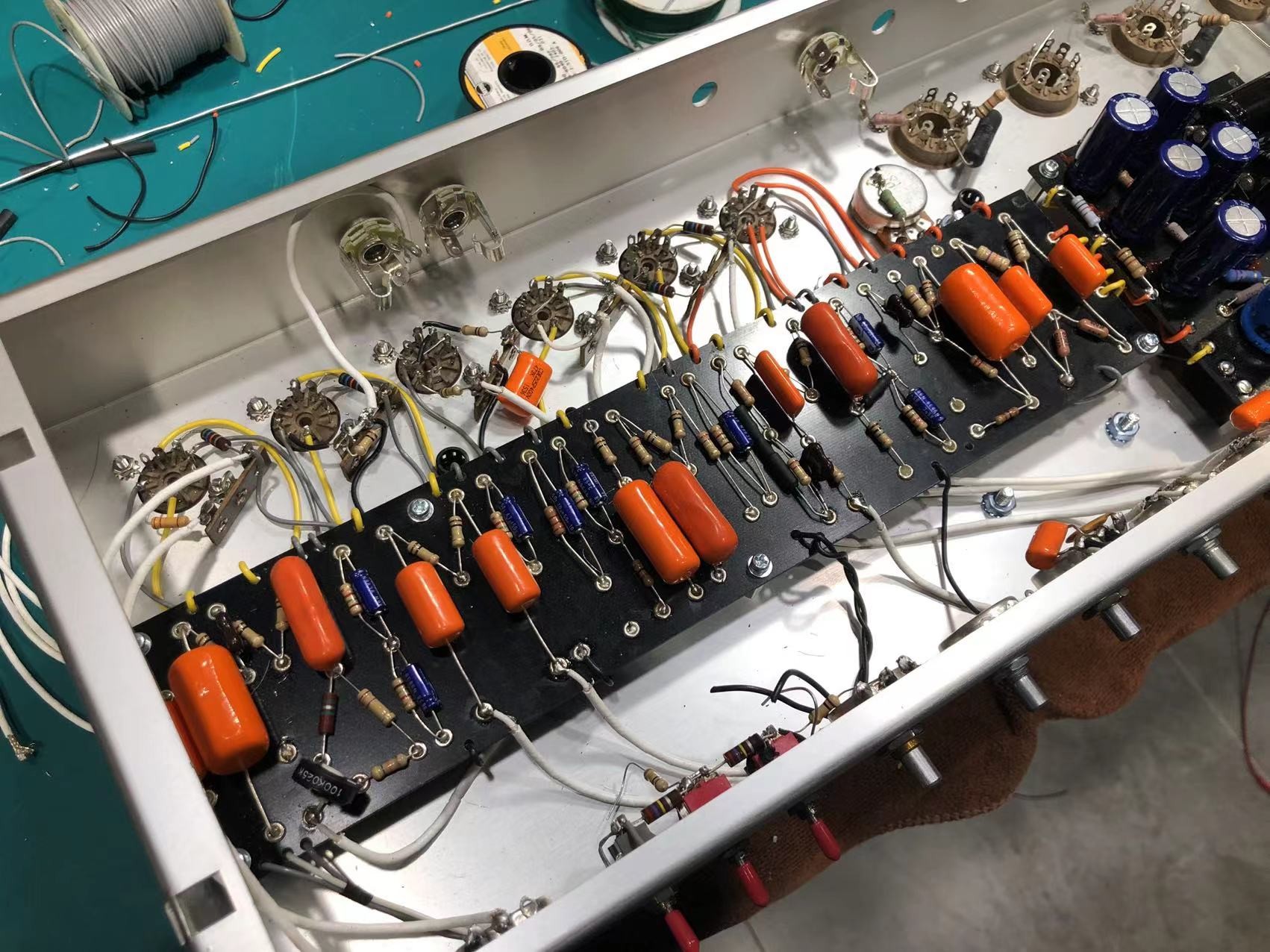 Custom 5F6A Bassman Combo 410 Jensen Speakers Point to Point Soldering Accept Guitar Amp OEM