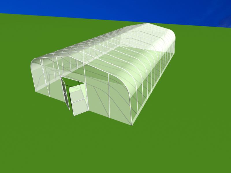 Single Layer Plastic Film Greenhouse Versatile For Agricultural Applications