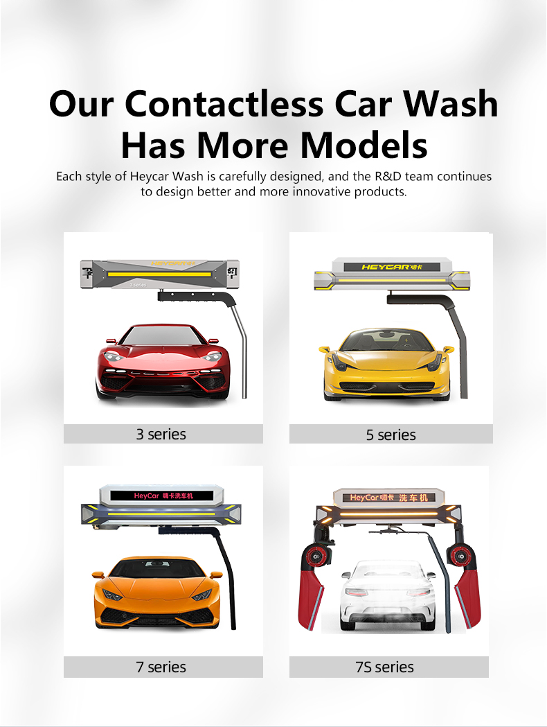 Clean Cars with Ease Cold Water High Pressure Washer and Contactless Auto Detailing Brushless Automatic Car Wash Machine