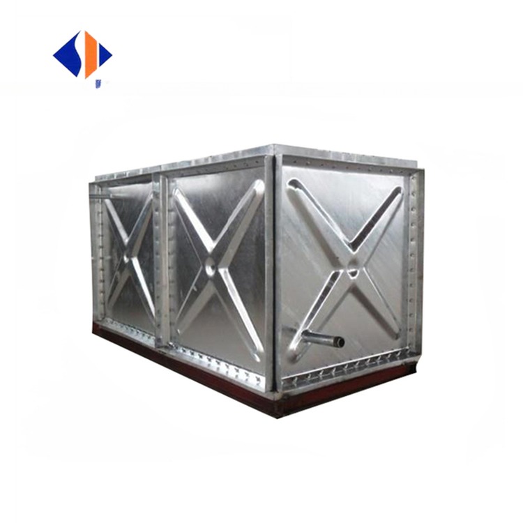 2023 HDG Hot Dip Galvanized Assembled Steel Potable Storage Tank Rectangle Water Tank