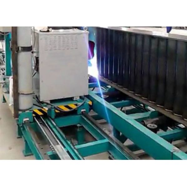 H Beam Automatic Welding Machine Corrugated Web Flange Steel Sheet Production