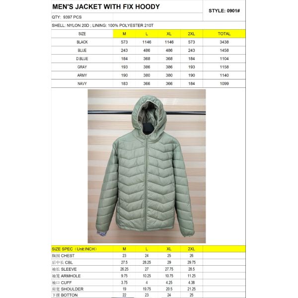Mens Uniqlo Style Superlight Padded Jacket With Fix Hoody , M - 2xl Size