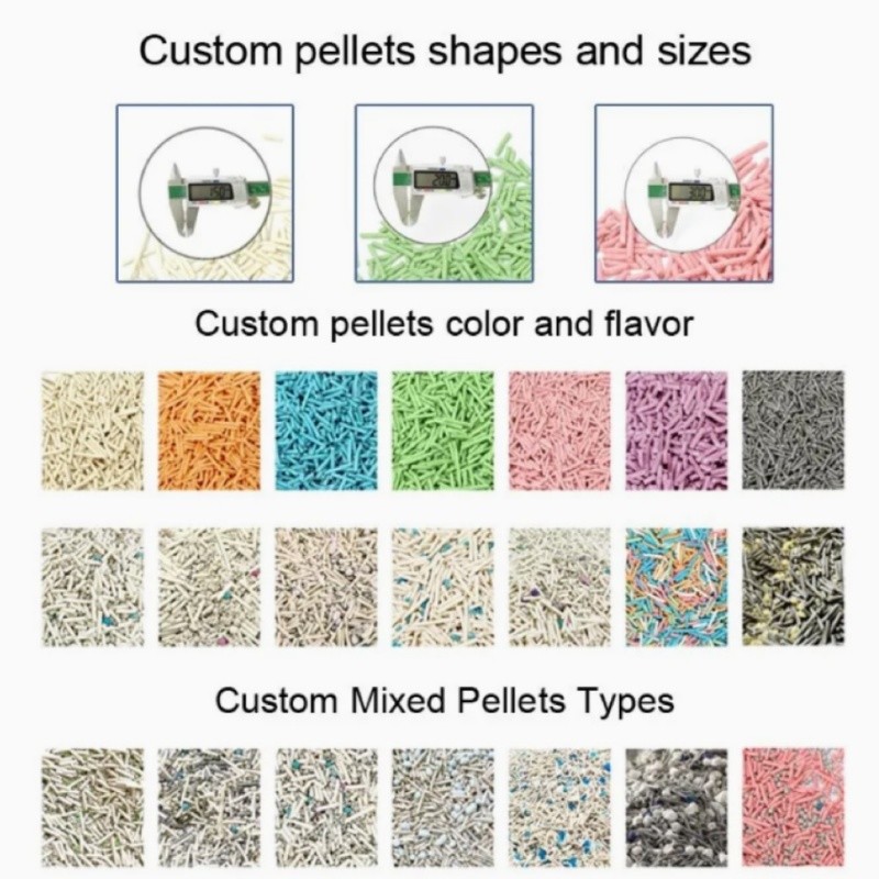 Strong Clumping Mixed Cat Litter Dust Free Kitty Litter Sand