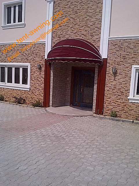 Aluminum Frame Waterproof Customized Size Door Canopy European Awnings