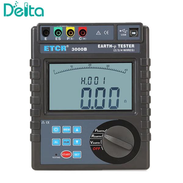 Cheap ETCR-3000B Digital Dual-Clamp Leakage Current Ground Earth Resistance Tester for sale