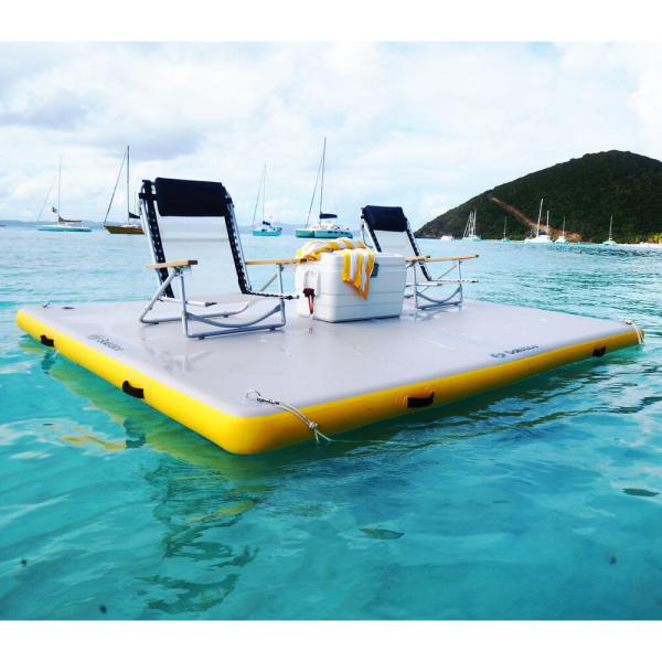 Cheap 4 Person Leisure Floating Dock 2.9m Inflatable Water Platform for sale