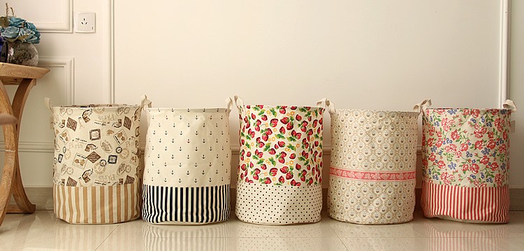 Promotional Round Foldable Laundry Basket Collapsible 1-3L