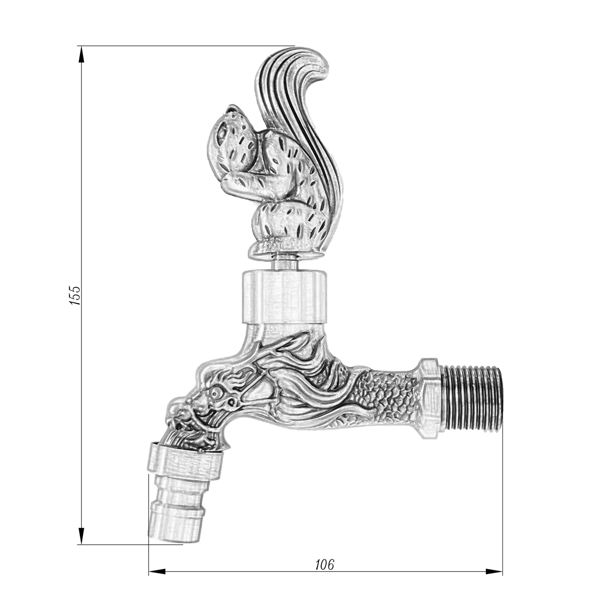 SZ-03 20 6L-F European Style Bibcock