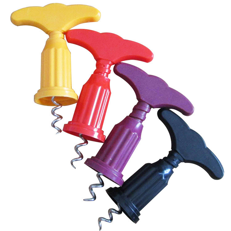 Colorful Plastic Red Wine Bottle Opener Wine Set Logo Customized