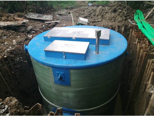 GRP Compact Integrated Water Lift Station for Flood Control Sewage Solution