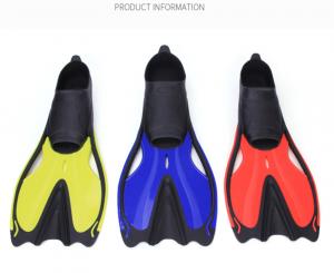 China Multicolor Lightweight TPR Black Rubber Swimming Snorkeling Diving Fins on sale