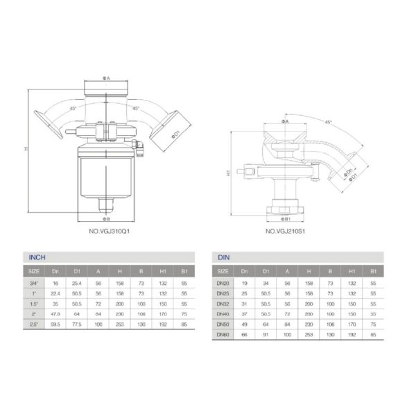 316l Radial Diaphragm Valve Asepco Tank Bottom Valve For Cosmetics