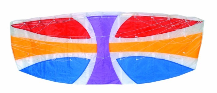 Rainbow Color Small Parafoil Kite , Polyester Material Parachute Kite